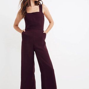 Madwell Wide Leg Apron Bow-Back Jumpsuit **BLACK